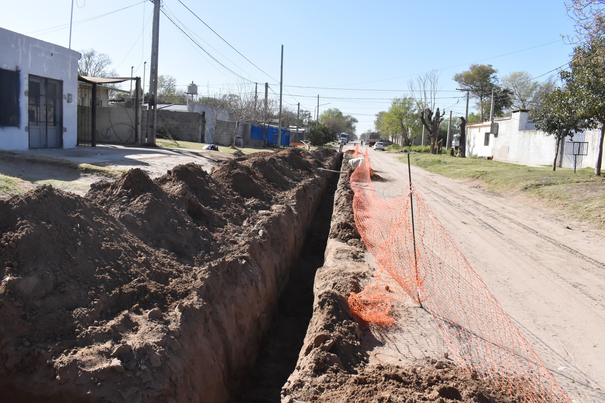 Inició la obra de cloacas: Etapa barrio centro