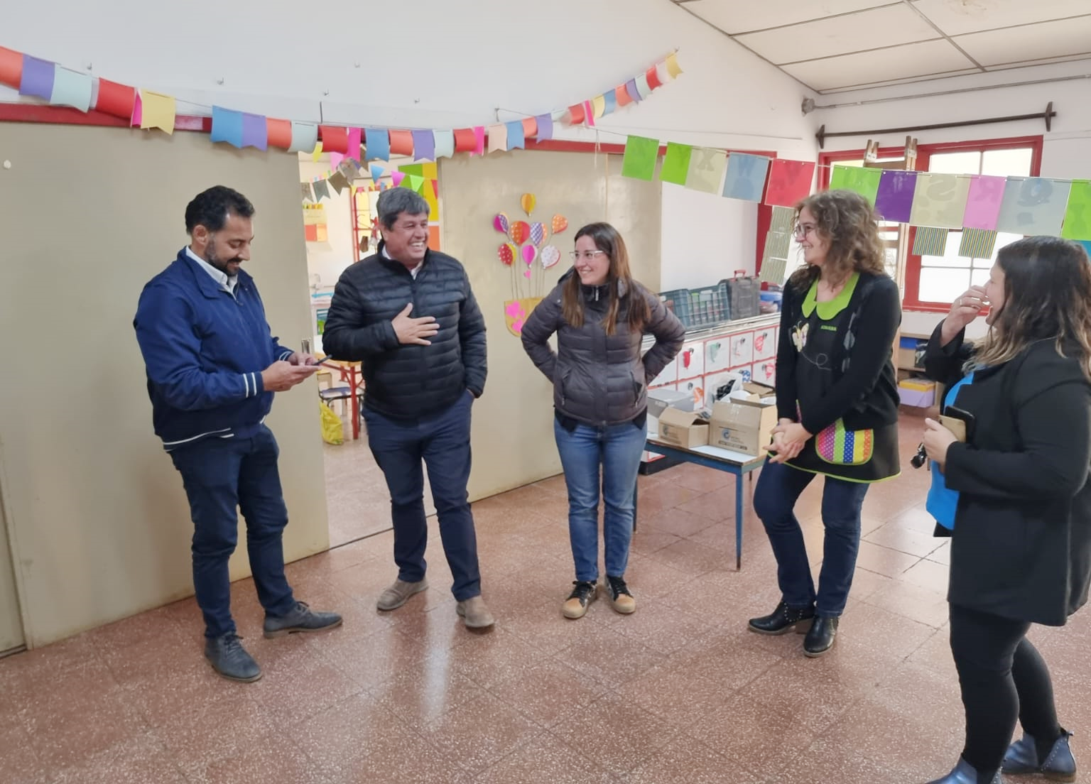 Visita del subdirector de infraestructura escolar