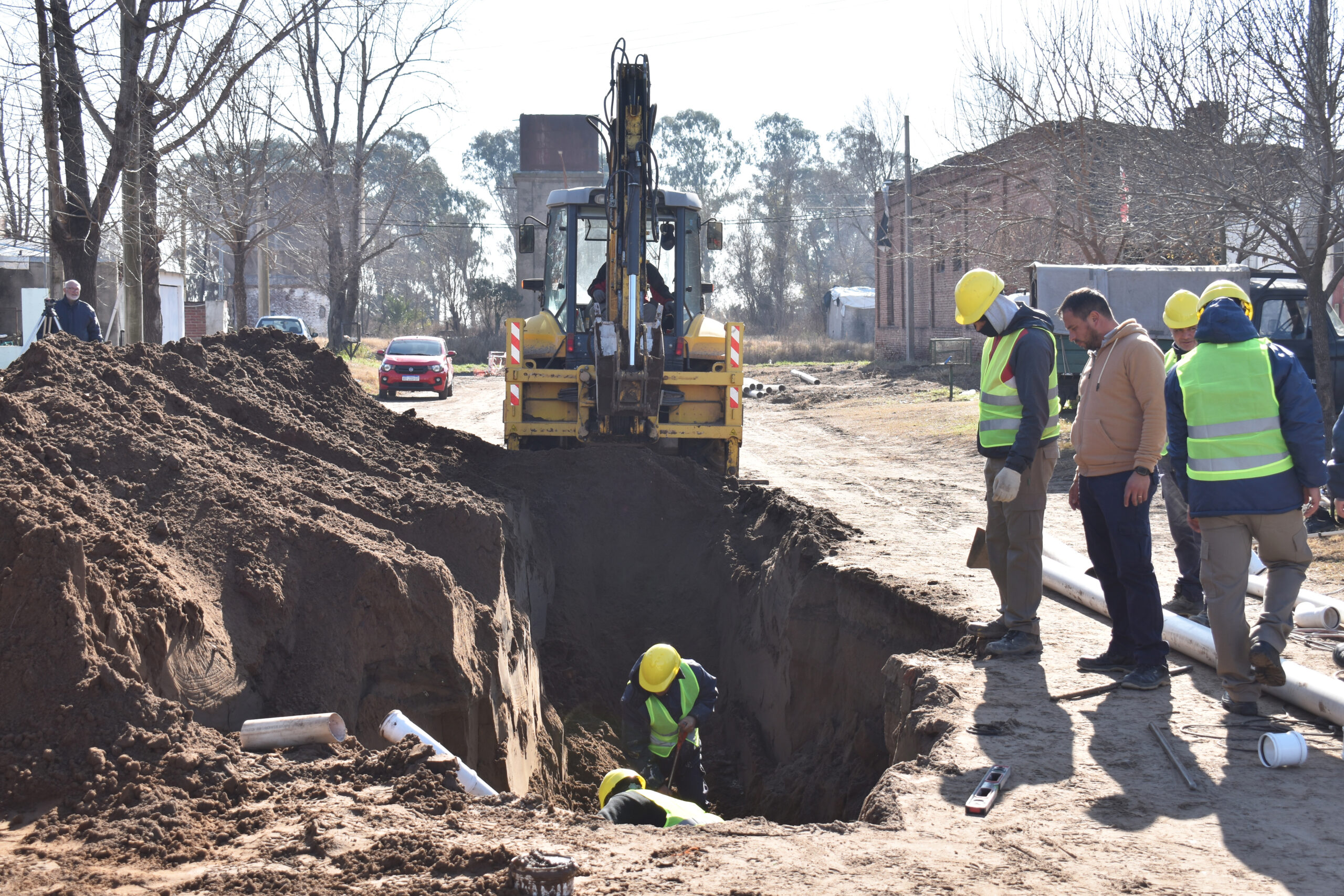 Cloacas Bº Centro: Avance de Obra